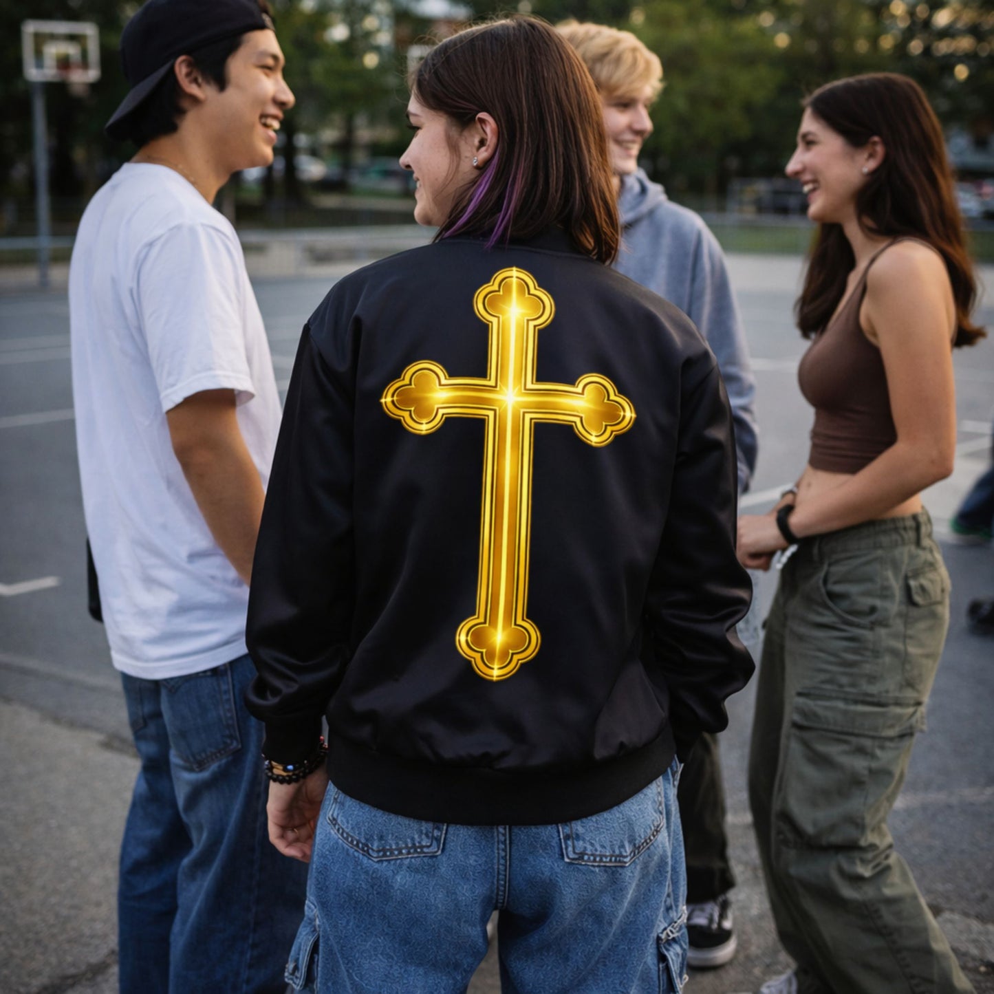 Orthodox Cross Bomber Jacket