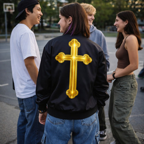 Orthodox Cross Bomber Jacket