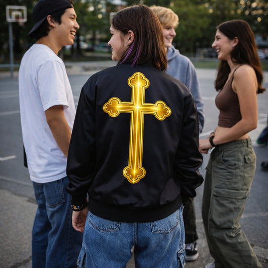 Orthodox Cross Bomber Jacket